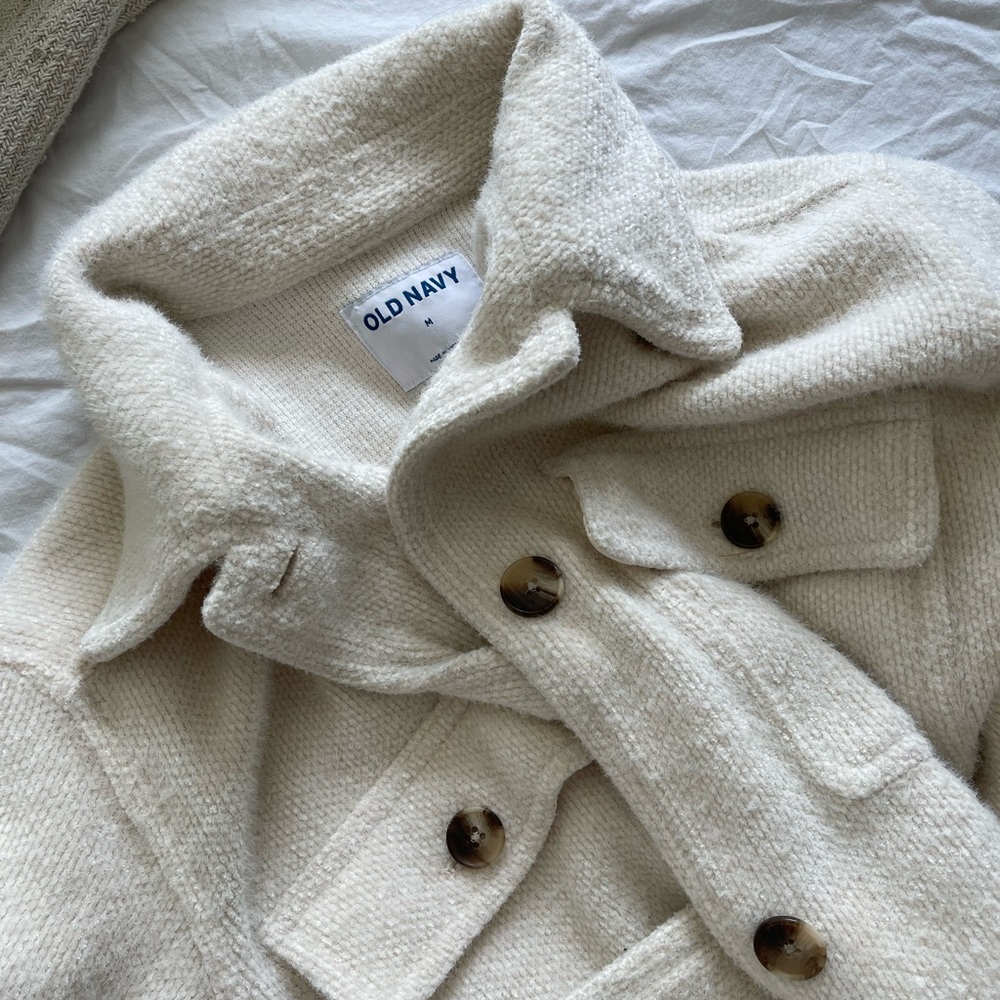 Old Navy Cream Shacket